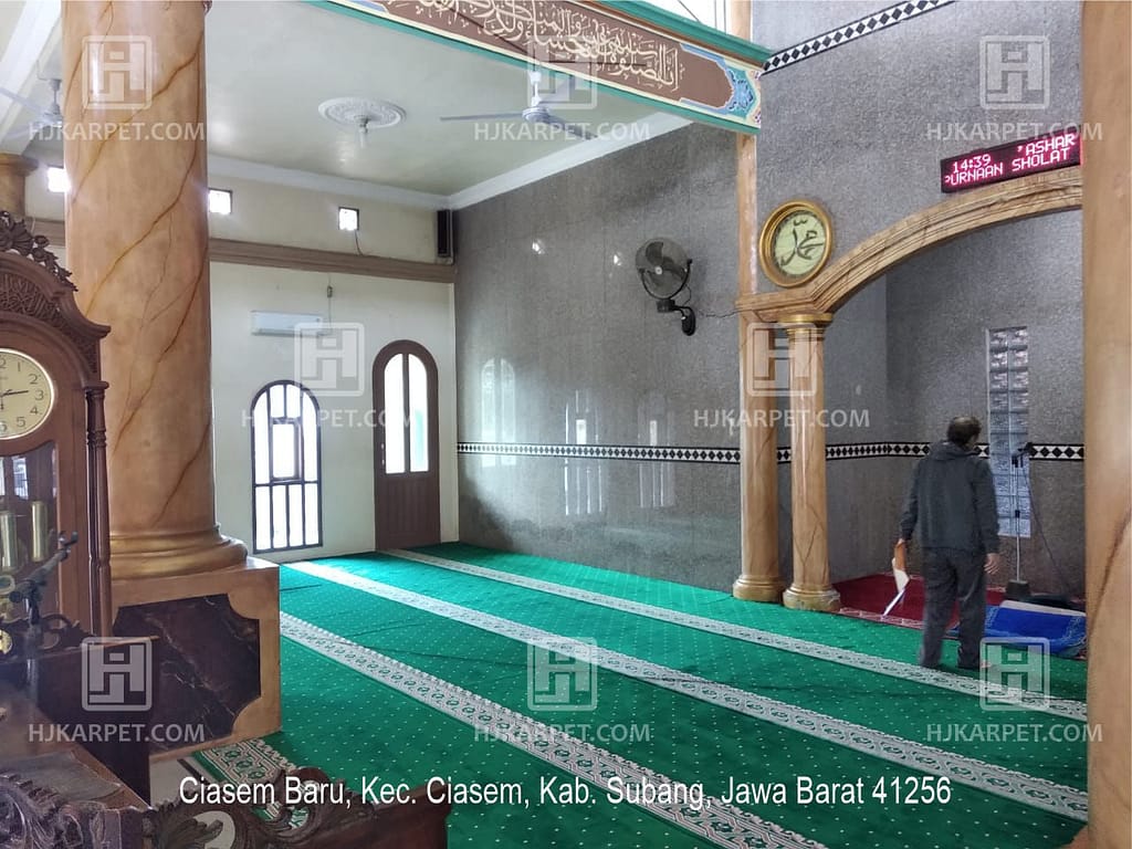 karpet masjid lokal masjid jami al barokah ciasem