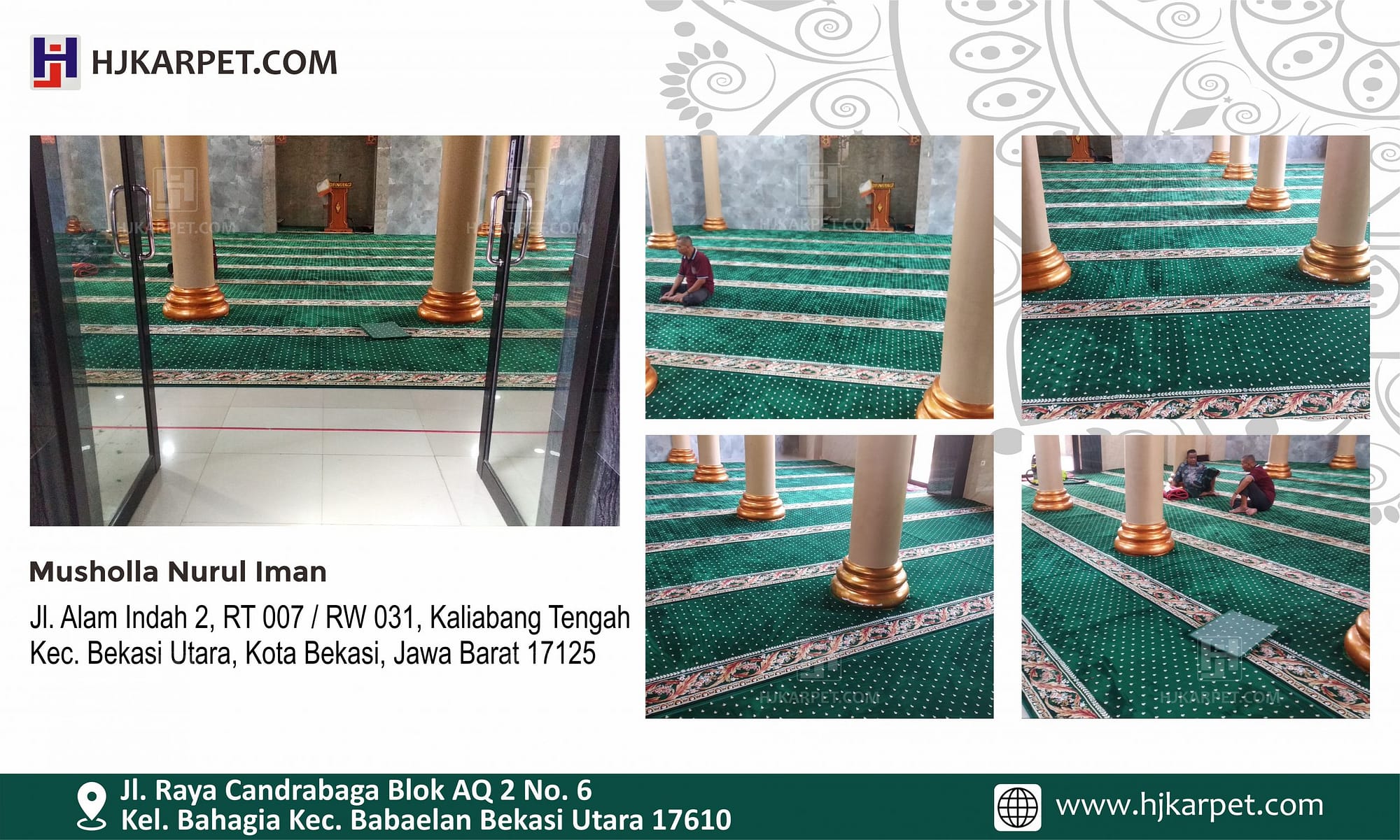 karpet masjid nurul iman pondok alam indah