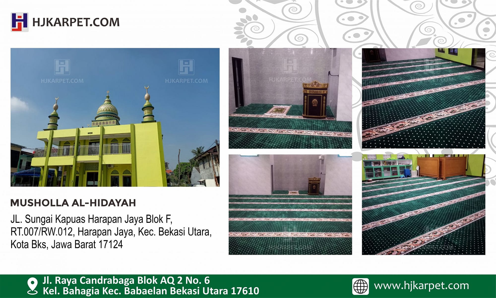 karpet masjid turki grade super musholla al-hidayah