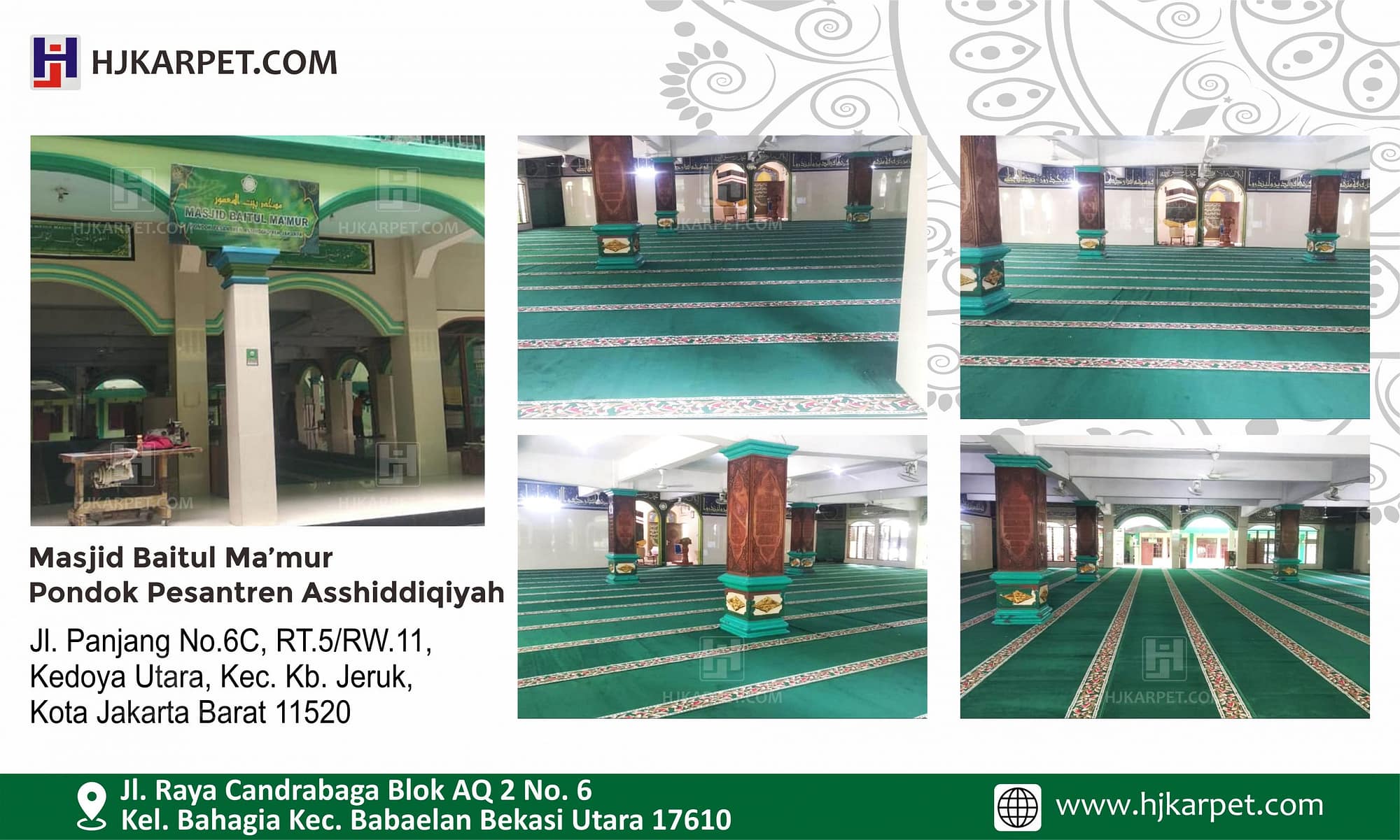 karpet masjid lokal asofa ponpes Asshiddiqiyah
