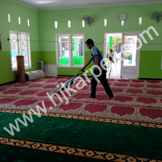 Pemasangan Karpet Musholla Al Marzuq Babelan Bekasi