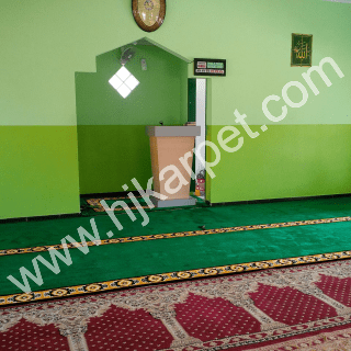 Pemasangan Karpet Musholla Al Marzuq Babelan Bekasi