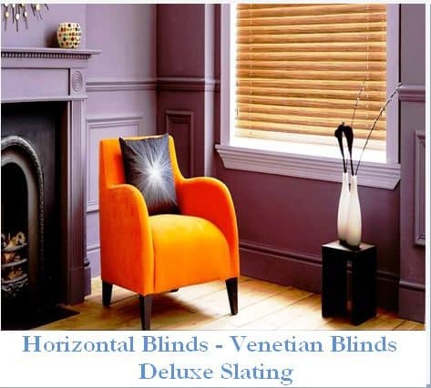 HORISONTAL BLINDS DELUXE SLATING