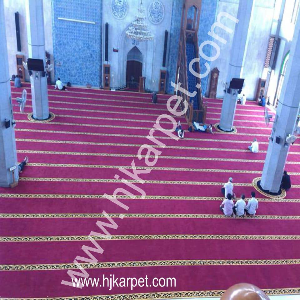Pemasangan Karpet Masjid Al Azhar Kalimalang Bekasi